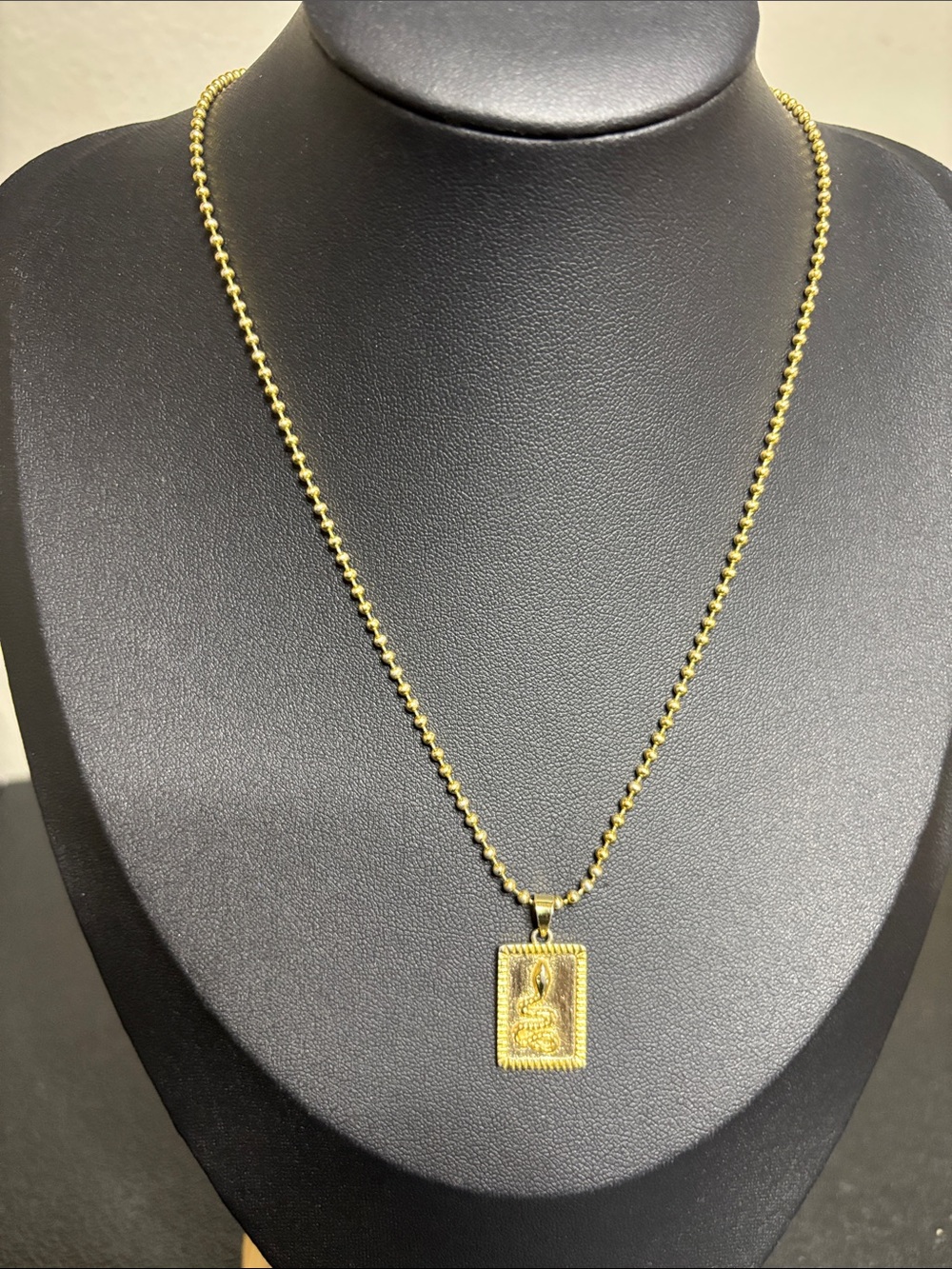 Every Gold-tone Cobra Snake Pendant Necklace - Elegant Women's Jewelry